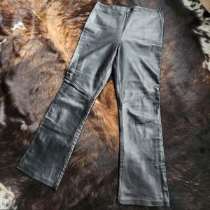 Vintage Y2K Women's Danier Leather Pants (US 8/CAD 6).